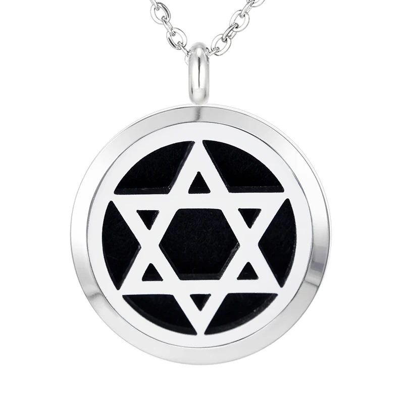 Кулон из нержавеющей стали для ароматерапии 30 мм|seed of life|aromatherapy locketsperfume diffuser necklace