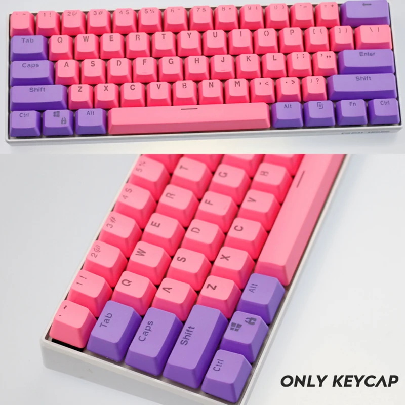 104/87 ключ PBT двойная цветная подсветка GK61 механическая клавиатура Keycap для ANNE Ikbc Cherry MX механическая клавиатура