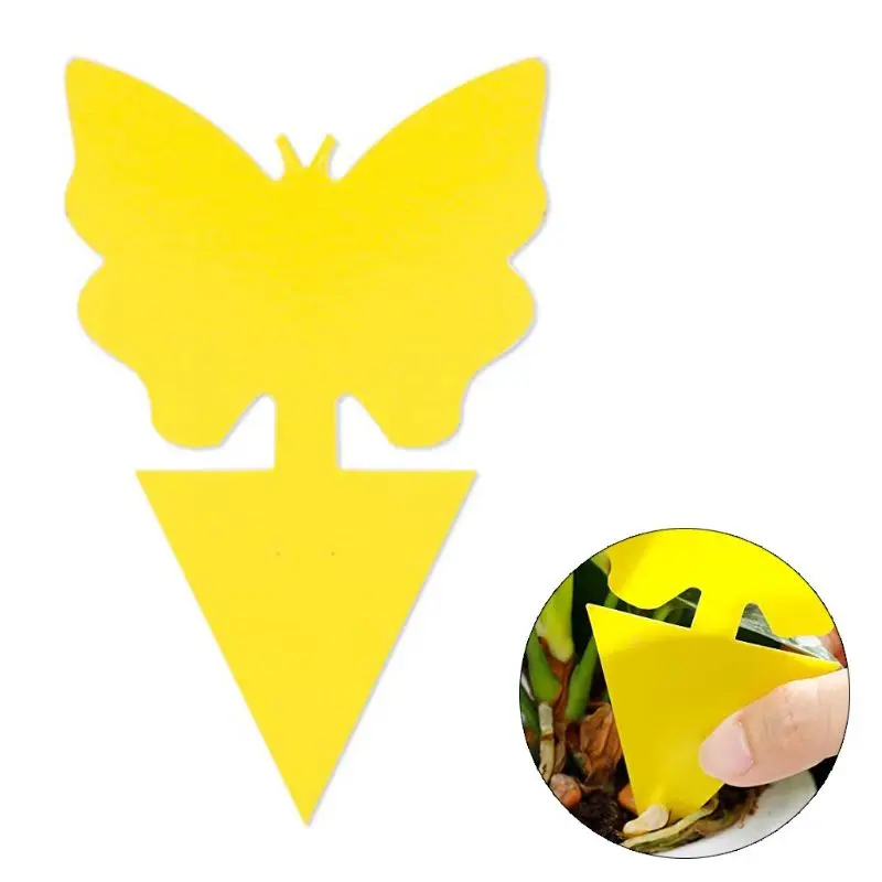 12 Sticky Trap Fruit Fly Gnat Trap Yellow Sticky Bug Trap for Indoor Outdoor Use G8TB
