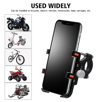 

Universal Motorcycle Mobile Phone Holder Accessories Bicycle Phone Holder Bike Handlebar Stand Bracket For IPhone Samsung Xiaomi