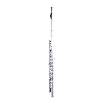 

NAOMI Woodwind Instrument 16 Holes Closed Hole Flute C Key Concert Flutes Cupronickel Silver Plated with Cleaning Cloth Rod Glov