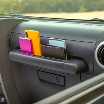 

1pcs Storage box Passenger Handle Tray ABS Plastic Black Accessory Durable