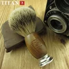 Titan shaving hair barber brush badger beard kit brushes  natural wood handle silvertip  gift 2