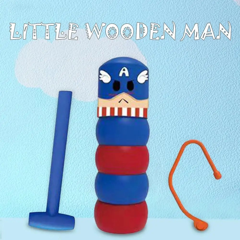 Небьющийся деревянный человек, волшебная игрушка, магические трюки, крупным планом реквизит для фокусов, комедия, забавная игрушка, аксессуар