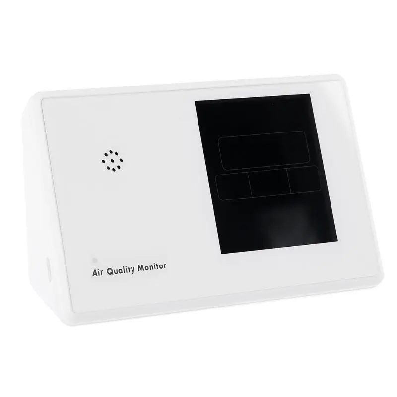

Air Quality Monitor PM2.5 CO2 HCHO TVOC CO2 AQI Detector Gas Analyzer with Clock