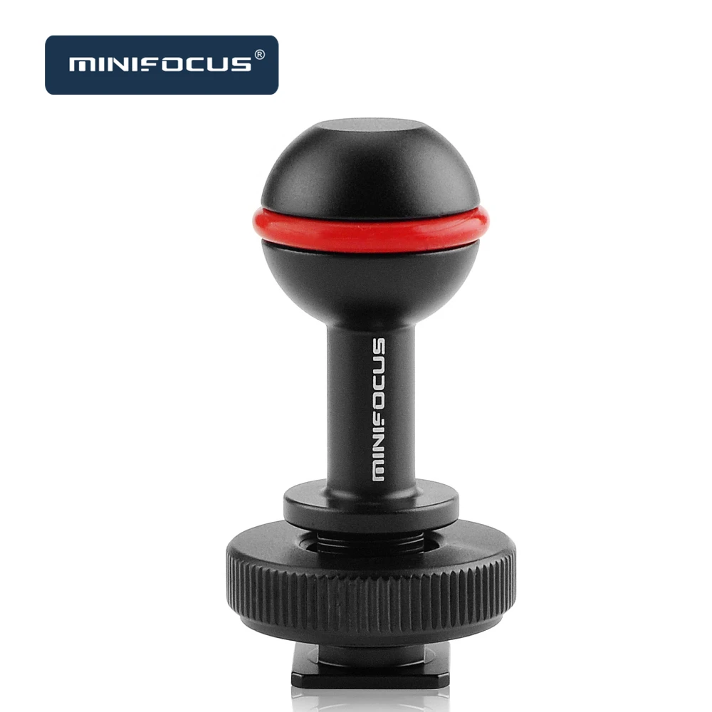 Bola de Montagem de Sapata Adaptador com Base para Braço Dobrável para Mergulho Sistema de Proteção de Braços Quente Fria Minifocus Subaquáticos Fotografia - Image 3