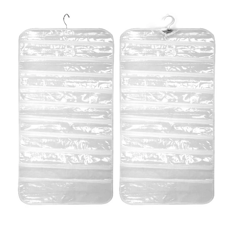 Органайзер для ювелирных изделий 80 карманов двухсторонний нетканый Прозрачный