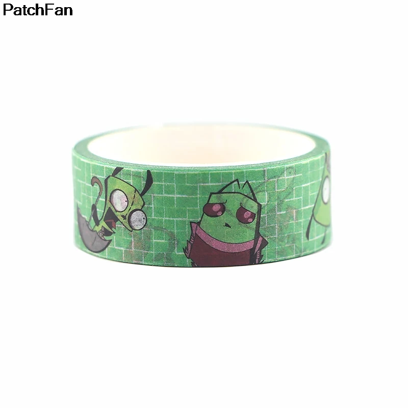 Patchfan Захватчик Зим мультфильм винтажная книга Забавный DIY Скрапбукинг дети клей васи маскирования клейкие ленты Печатный шаблон наклейки A2384
