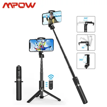 

Mpow PA197 3 in 1 Selfie Stick With Remote Control Bluetooth Handheld Stick Stable Tripod Flexible Angle For Travel Party Photo