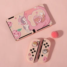 

pawdiary honey peach nintendo case switch oled case switch oled soft case switch oled tpu case switch pink case