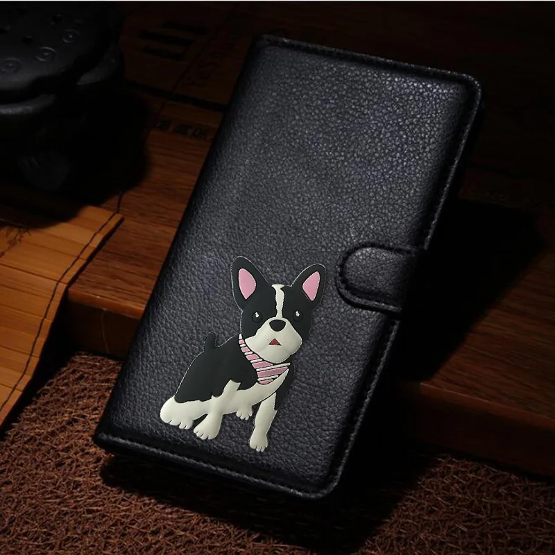Кожаный чехол-кошелек YeLun Angry Eyes Bear Bulldog для lenovo S5 K8 K6 K10 P2 A1010 K8 note PB2-670N K6 NOTE - Цвет: 1