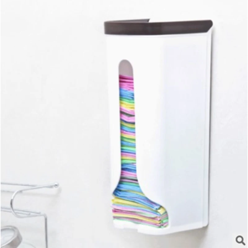 

Storage Box Kitchen Garbage Bag Storage Box Household Goods Wall-mounted Storage Small Box Plastic Bag Storage Box