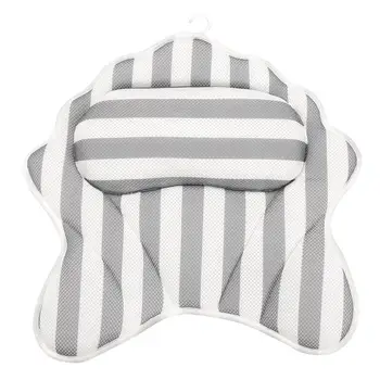 

Bath Pillow With Suction Cups 3D net starfish shell Fan-shaped Neck Support Pillow Soft Spa Neck Bathtub Cushion SPA pillow 40P