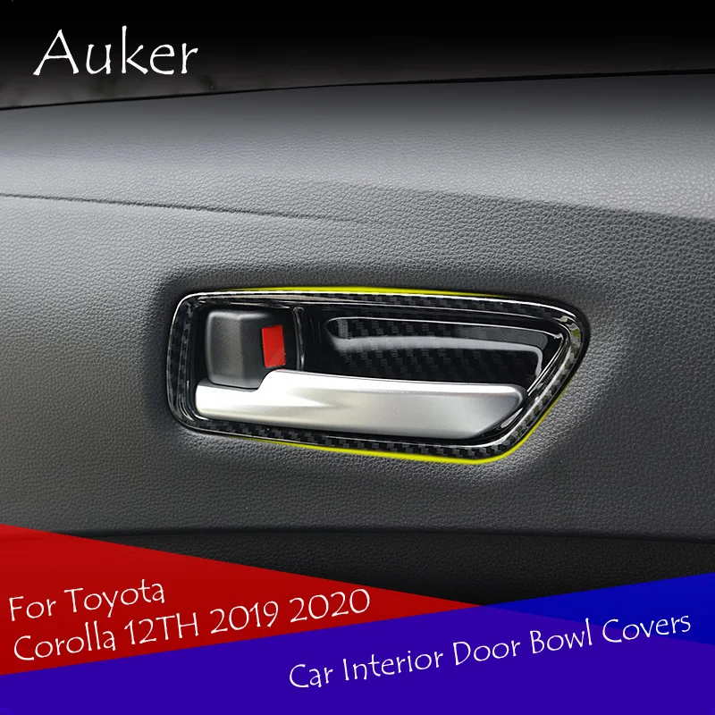 Car Interior Door Bowl Cover Trim Decal Trim Car-Styling 4Pcs/Set For Toyota Corolla 12TH