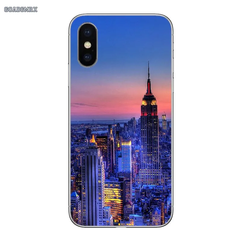 Для Xiaomi Redmi Note 2 3 4 5 5A 6 7 mi 8 Pro Lite 9 SE 5S 5X 6X Pocophone F1 Нью Йорк городской пейзаж