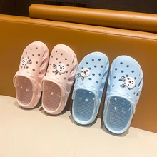 

Summer Cute Couple Hole Garden Shoes Men Comfort Lightweight Beach Sandals Women Outdoor Platform Massage Slippers Men Sandalias