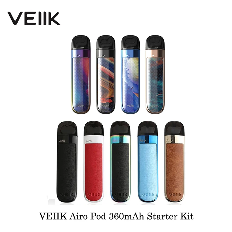 Электронная сигарета VEIIK Airo Pod 360 мАч/500 мАч стартовый комплект Портативный 2 мл
