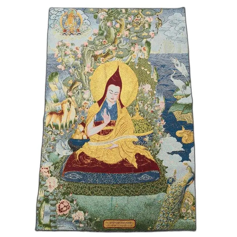 Cina Old Tibet Silk Thangka Like Hanging Painting Fengshui Tibet Buddha