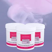 1 шт. акриловая пудра для 3D ногтей художественные советы строитель Кристалл полимер розовый, белый, прозрачный вырезание украшения для ногтей JI789