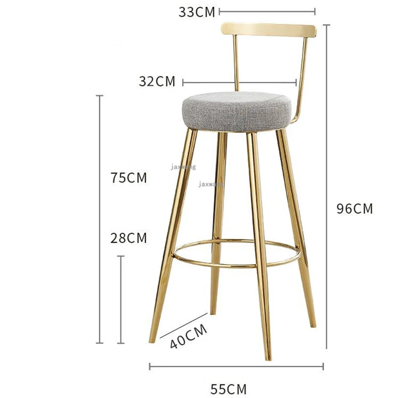 Скандинавские барные табуреты кассовые табуреты задние барные табуреты домашний простой высокий стул Модный повседневный креативный декоративный стул для бара 65 см/75 см