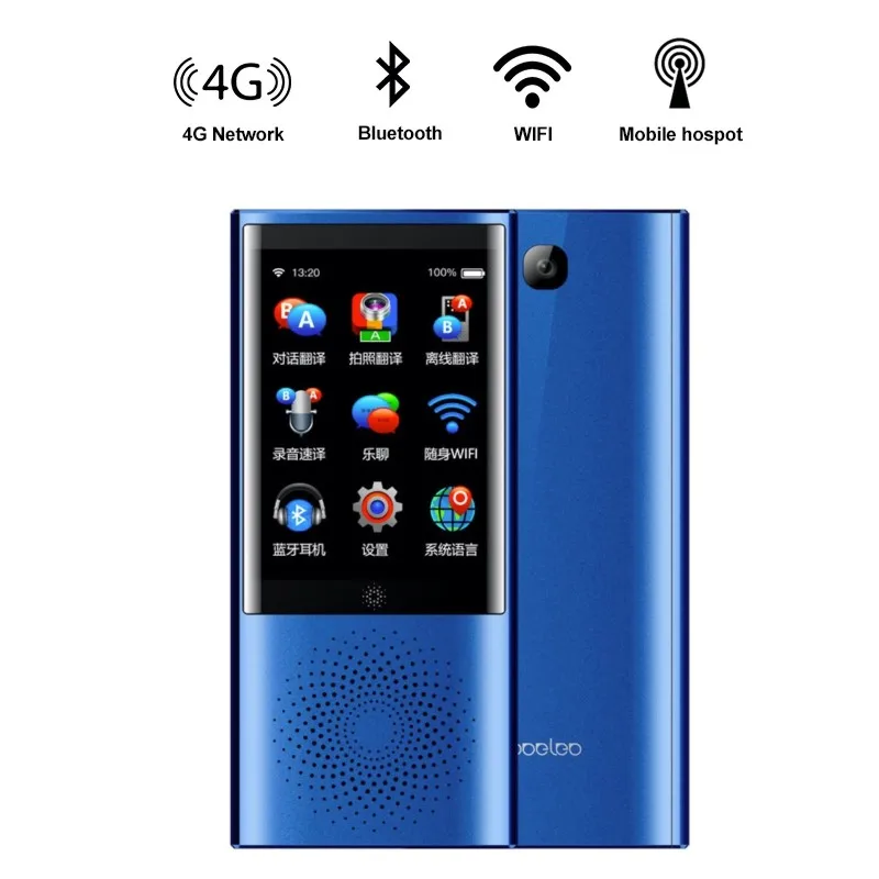 Boeleo W1 AI Voice Photo Translator 2 8 &quotсенсорный экран 4G wifi Гб памяти 2080 мАч 77 языков