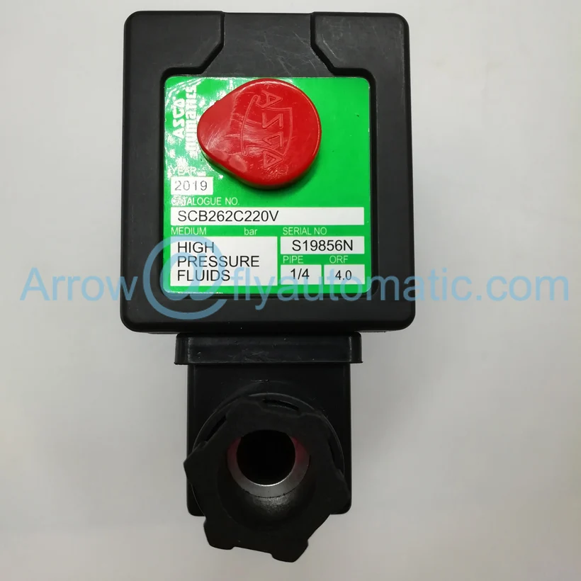 ASCO SCB262C220V 1/" Нержавеющая сталь двухсторонний электромагнитный клапан с прямым Управлением Высокого Давления