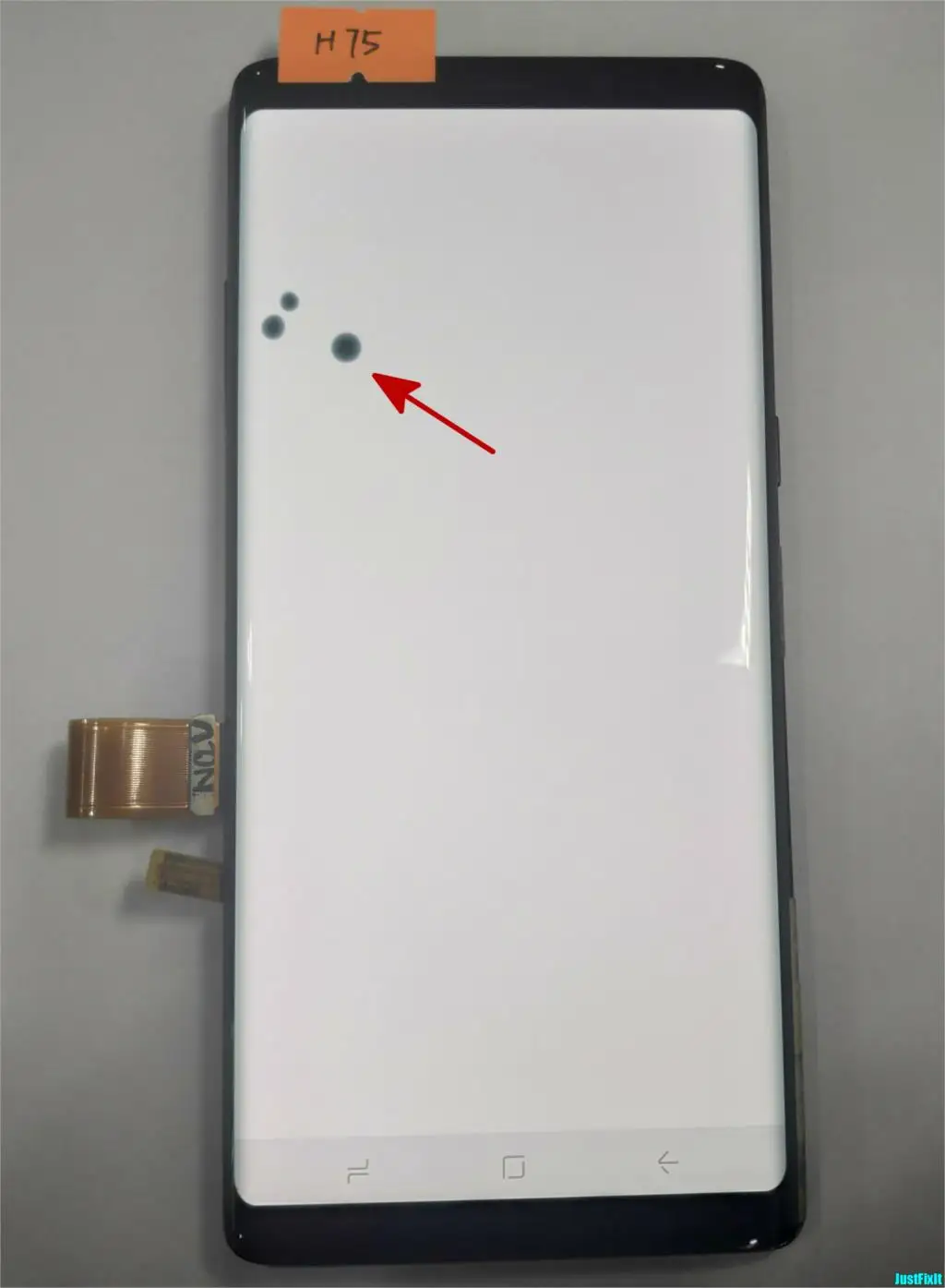 H75 Для samsung Galaxy Note 8 N9500 N950FD N950U дефект ЖК-дисплей кодирующий преобразователь сенсорного экрана в сборе 6," Super Amoled - Цвет: H75