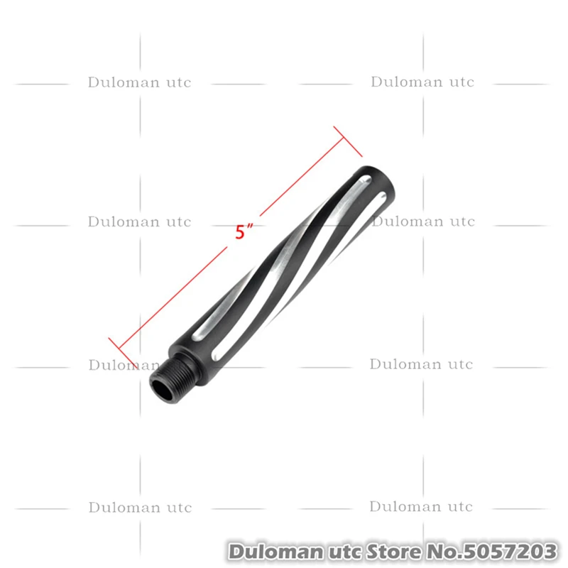 Duloman utc Fortis style " витая спираль рифленая 14 мм CCW Наружная трубка-удлинитель для страйкбола CNC алюминиевые внешние части