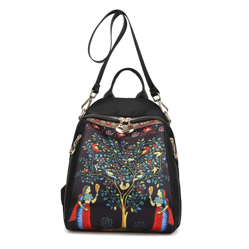 

Spring And Summer New Style Casual Large-capacity Backpack Women's Trend Versatile Waterproof Nylon Bag Simple Lightweight Shoul