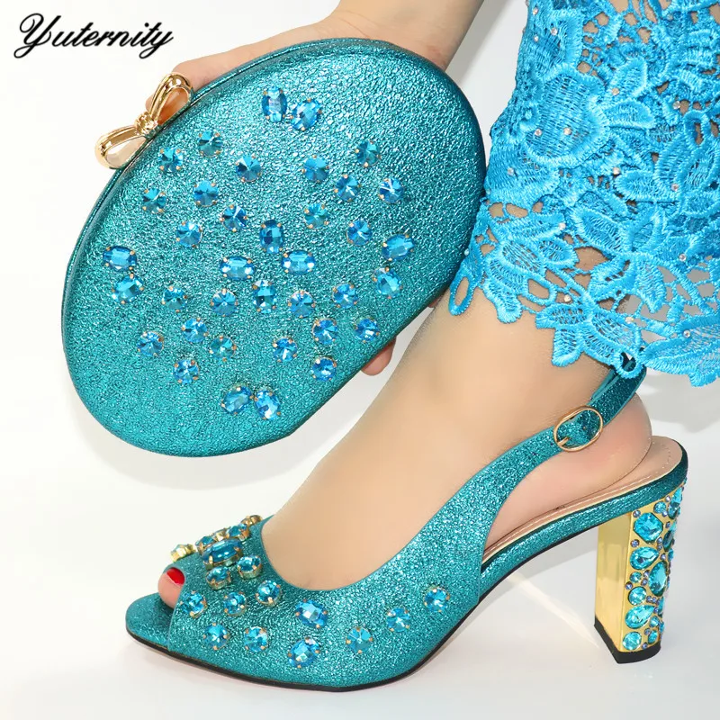 BEST PRODUCT Nigerian Elegant Peep Toe Ladies Shoes With Matching Bag ...