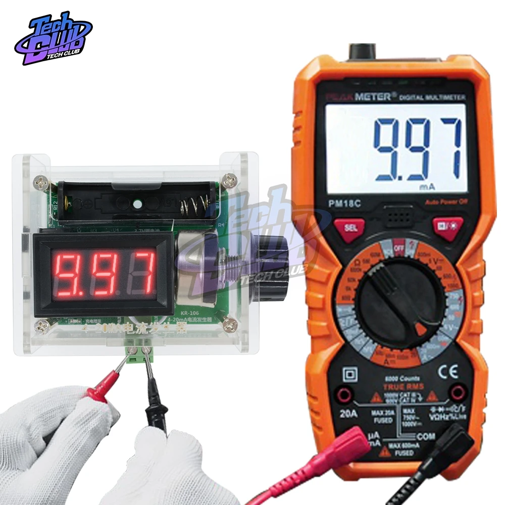 4-20mA Signal Generator LED Digital Display Current Signal Function Generator Sintetizador Frequency Pluse