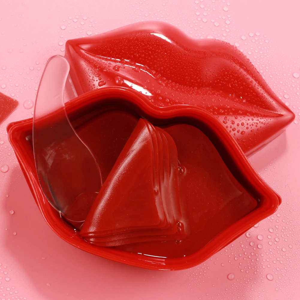 20PC Lips Care Mask Cherry Hydrating Moisturizing Nourishing Lip Mask Anti Drying Diminishing