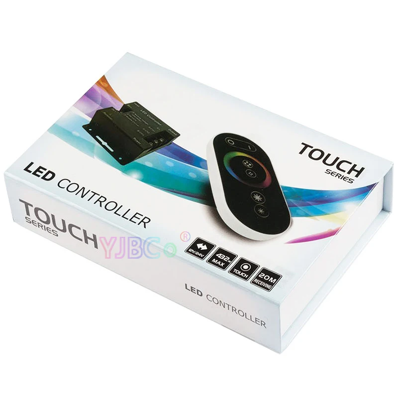 DC12V-24V 18A 12A RF пульт дистанционного управления беспроводной сенсорной панелью один цвет/CT/RGB светодиодный пульт управления для 5050 3528 Светодиодный свет полосы