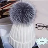 WZCX Thicken Stripe Girl Pompom Hat Keep Warm Fashion New Outdoor Solid Color Fake Fur Casual Women Beanie Winter Hat 2
