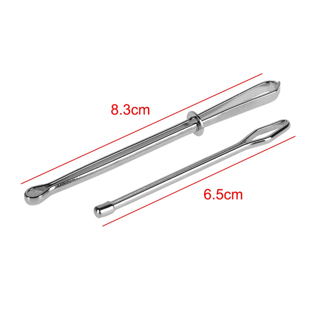 2pcs Bodkin Wear Elastic Rope Threaders Guide Stainless Steel Belt Ribbon Wearing Tools Clip Tweezers Craft Sewing Tools 