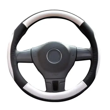 

38cm Universal Auto Car Leather Steering Wheel Cover Interior Accessories Car Covers Skidproof Holder Protector