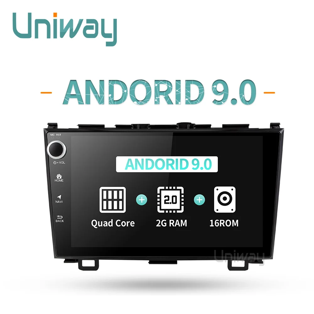 

Uniway ACRV9081 2G+16G android 9.0 car dvd for Honda CRV car radio video player gps navigation
