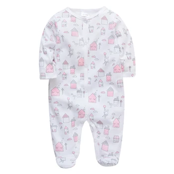 

Honeyzone Ropa Bebe Recien Nacido Casual Jumpsuit Newborn Baby Girl Clothes White Print Full Sleeve Romper Toddler Roupas