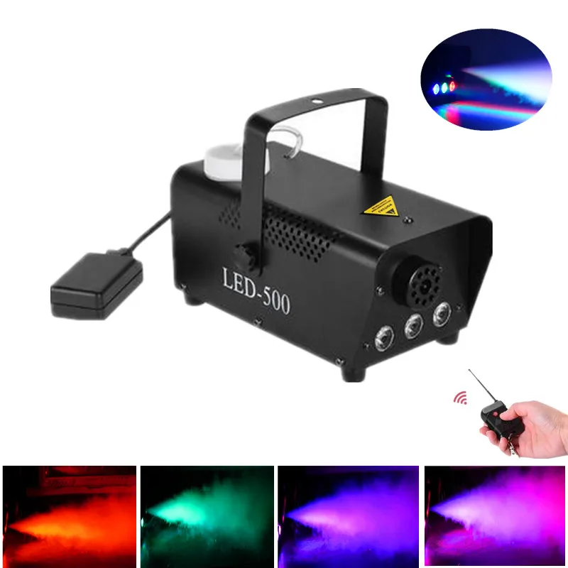 500 Вт туман машина с цветовой моделью RGB светодиодный свет красочные DJ дымовая