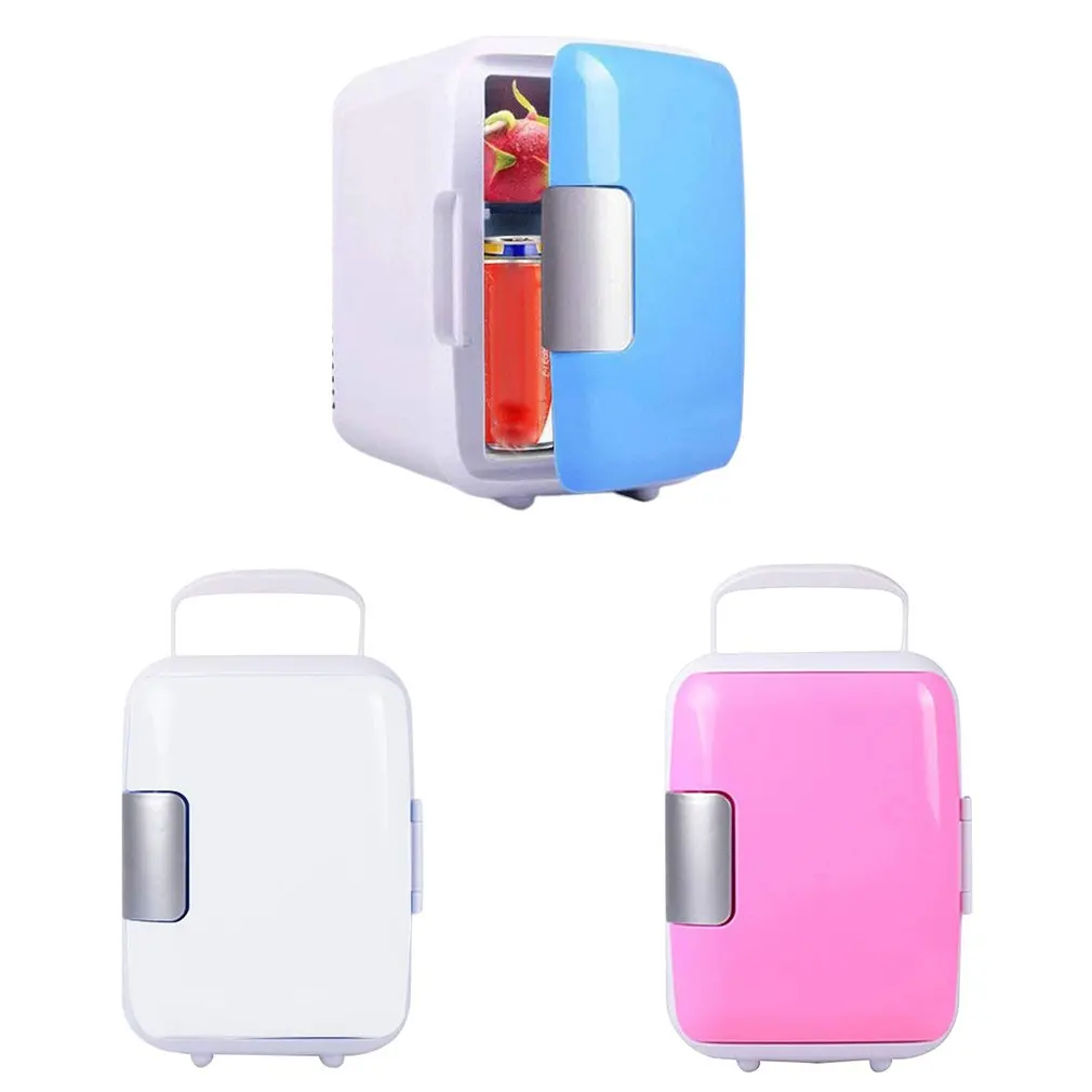 

New 4 Liter Portable Compact Personal Fridge Cools & Heats Great for Bedroom Office Car Dorm Portable Makeup Skincare Fridge