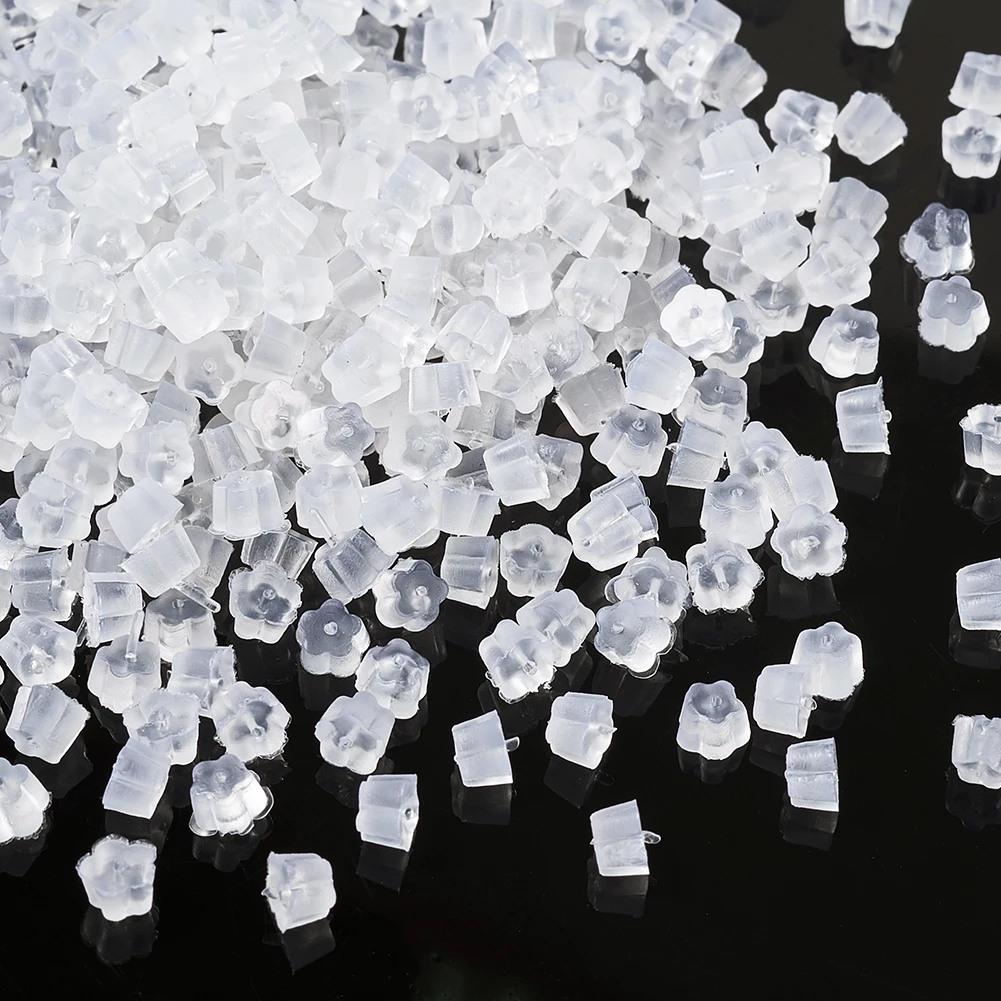 Прозрачные мягкие пластиковые заглушки для сережек заглушка фурнитура