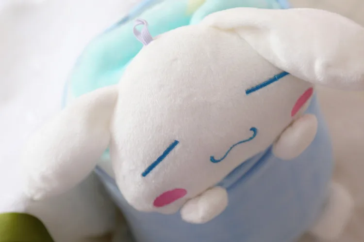 Kawaii Cinnamoroll плюшевое одеяло с большими ушами, Набивная игрушка собака, милая кукла, сохраняющая тепло зимой для малышей, детей, рождественские подарки