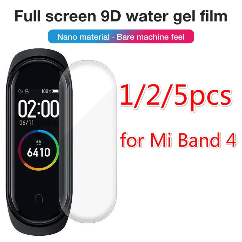 Мягкая защитная пленка для Xiaomi Mi Band 4 аксессуары смарт браслета полноэкранная