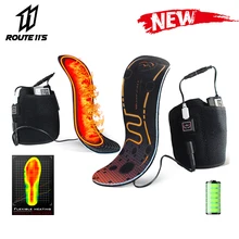 Motorcycle Boots Heated Insoles Battery Powered Lasting Keep Warm Winter Thermal Moto Motorcycle Shoes Electric Heating Insoles