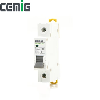

1P AC MCB Miniature Circuit Breaker 230/400V 50Hz Type C Short Circuit And Overload Protection 5 Pieces