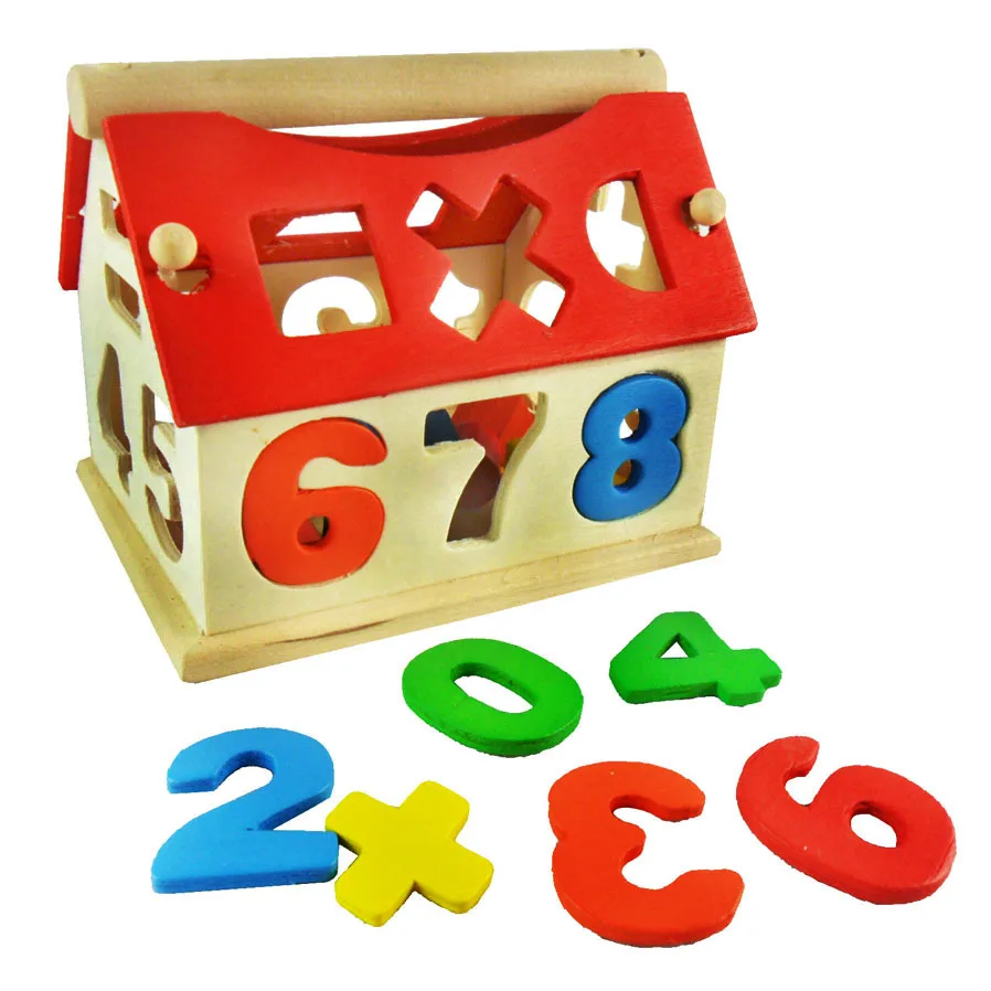 

Small with Numbers House Disassembly Acumen Estates Are Understanding with Numbers Shape Matching Children Wooden Early Educatio