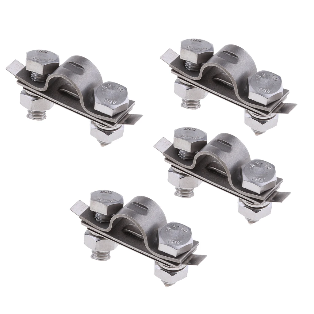 4 Pieces 304 Stainless Steel Control Throttle Cable Clamp Replacement Boat Marine Hardware outboard throttle cable