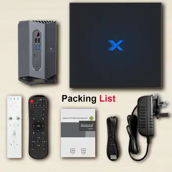 

A95X Max Plus+ Android 9.0 TV Box Amlogic S922X 4GB RAM 64GB ROM Android 9.0 5G WIFI BT 4.2 with Sensor/bluetooth Gamepad