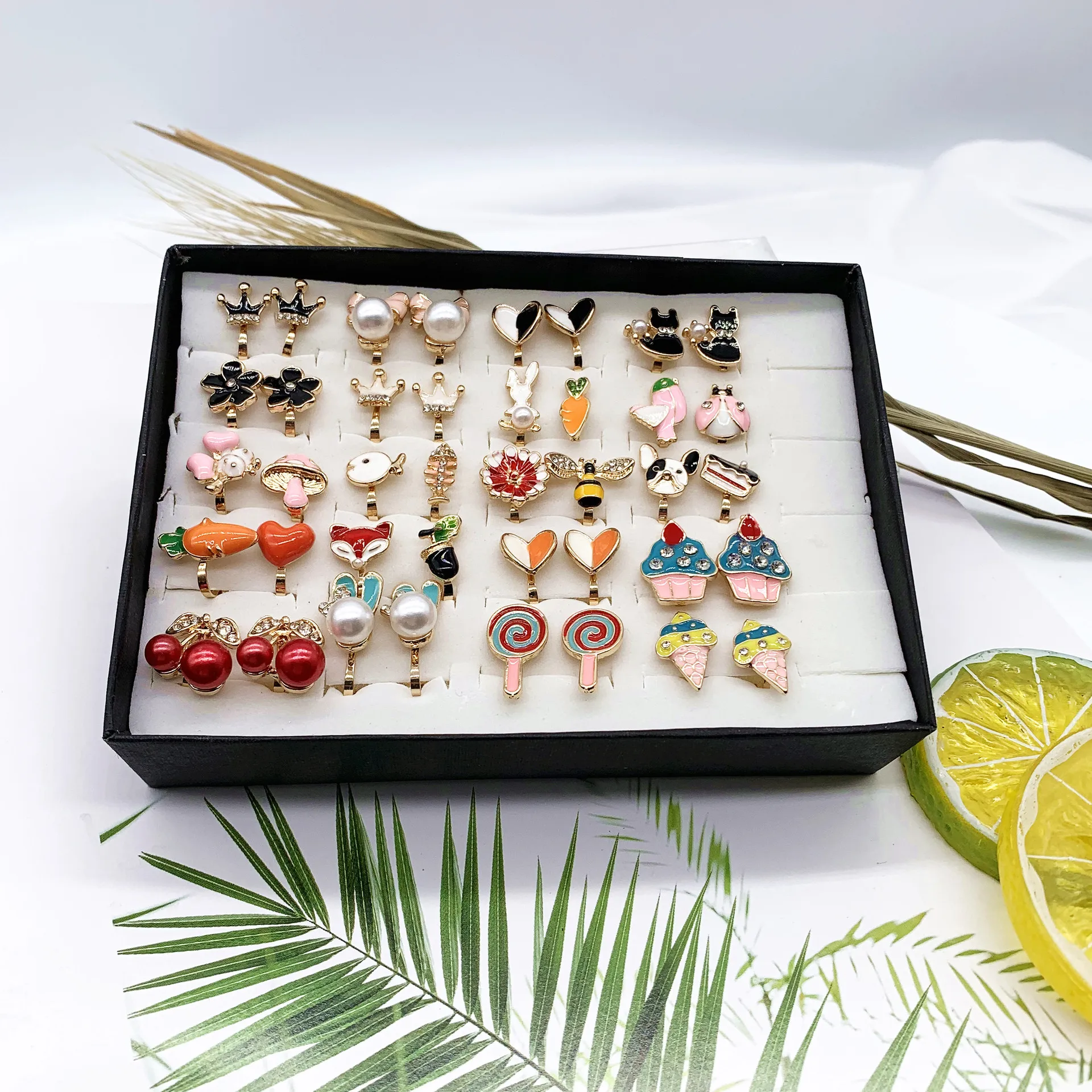 Cartoon Clip on Earrings Ear Clip For Girl Kids