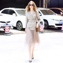 Женский маленький костюм, плиссированный комплект из двух предметов, Faldas Mujer, Ретро стиль, на молнии сбоку, для офиса, леди, элегантное, шикарное, маленькое платье